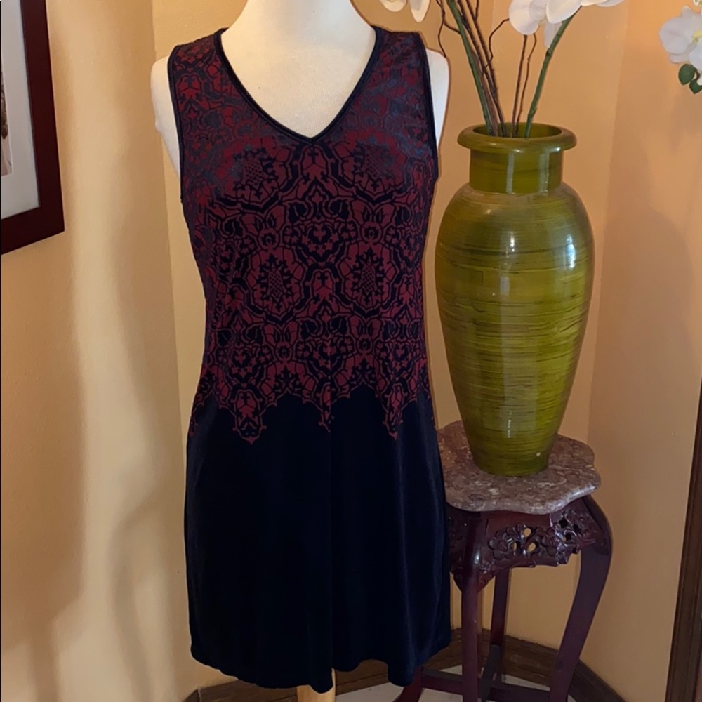 NWT Chelsea & Violet velvet burnout dress M